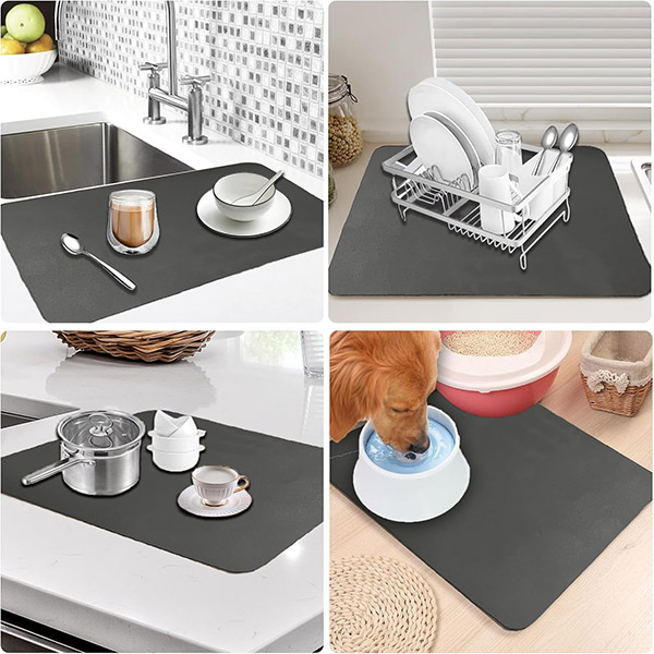 Tappetino da bagno in silicone per massaggio, spazzola per piedi e