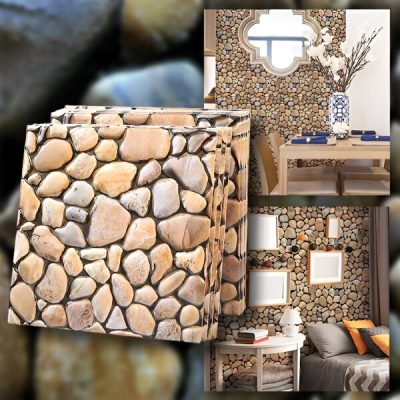 Piastrelle da parete 3D effetto pietra - stacca e attacca | STONEBLOCKS