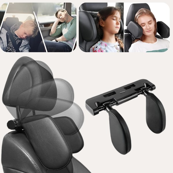 Cuscino Cervicale In Microperle – Supporto Testa Ergonomico Portatile Per Viaggio, Auto, Ufficio E Casa (38x20 Cm, 135 G)