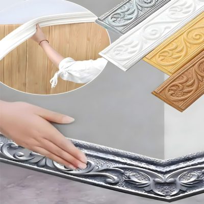 Striscia autoadesiva 3D per bordi a parete (2,25 m) | LINAWALL