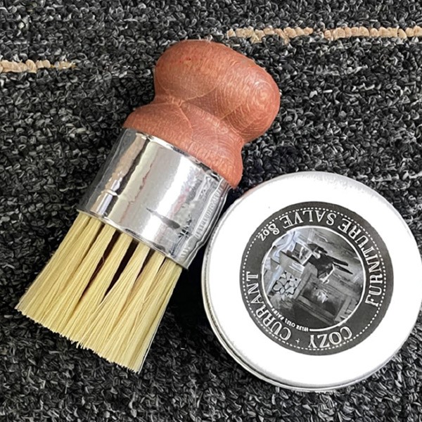 Set Di 3 Utensili In Legno Per Rifinitura Pelle - Asta Rotonda, Piatta E Torta - Faggio Ed Ebano Per Lucidatura E Brunitura